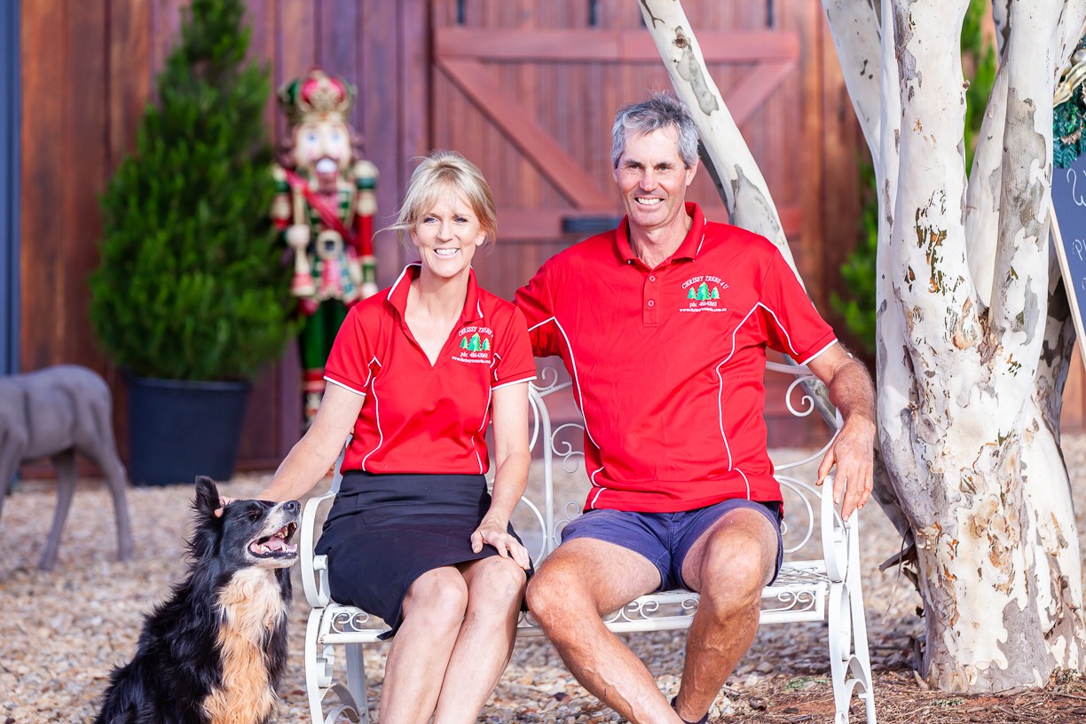 Real Christmas Trees Couple